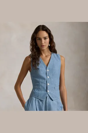Ralph Lauren Cotton Chambray Waistcoat
