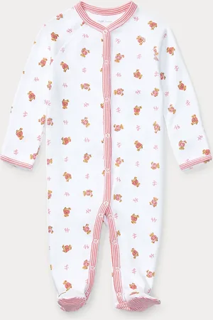 Ralph Lauren Polo Bear Cotton Footed Coverall