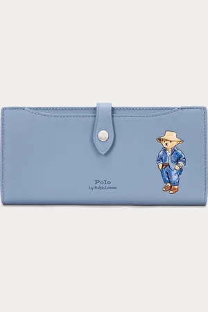 Ralph Lauren Polo Bear Leather Snap Wallet