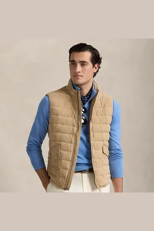 Ralph Lauren Quilted Suede Gilet