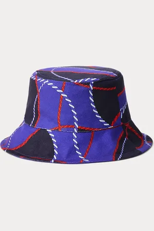 Ralph Lauren Rope-Print Reversible Cotton Bucket Hat