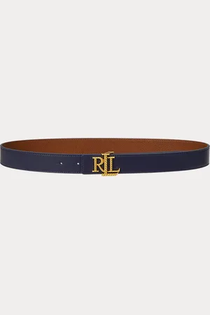 Ralph Lauren Logo Reversible Pebbled Leather Belt