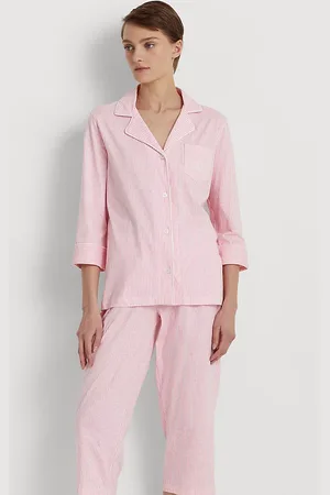Ralph Lauren Striped Cotton Jersey Capri Sleep Set