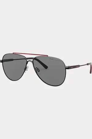 Ralph Lauren Striped Pilot Sunglasses