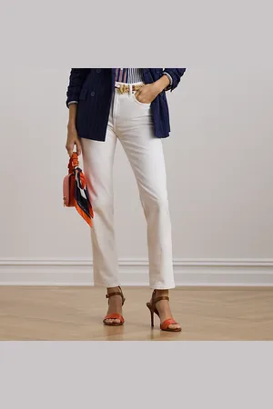Ralph Lauren High-Rise Straight Ankle Jean