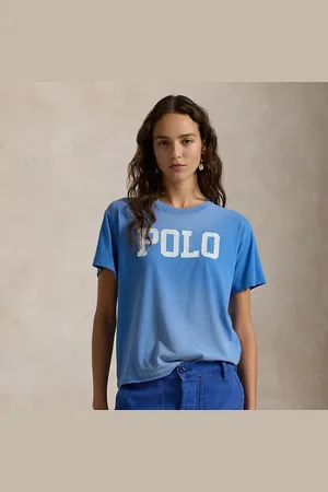 Ralph Lauren Logo Cotton Jersey Crewneck Tee