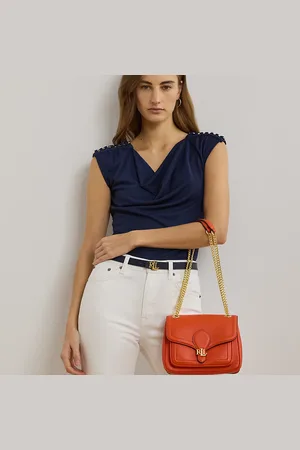 Ralph Lauren Pebbled Small Bradley Convertible Bag