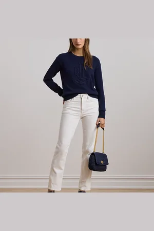 Ralph Lauren Woven Straw Medium Sophee Bag