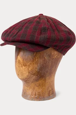 Ralph Lauren Checked Woven Newsboy Cap