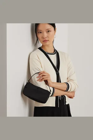 Ralph Lauren Medium Nylon Top-Handle Pouch