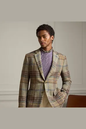 Ralph Lauren Kent Hand-Tailored Plaid Wool Sport Coat