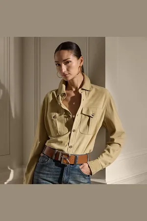 Ralph Lauren Landry Lamb-Suede Shirt