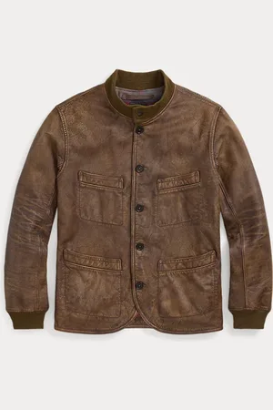 Ralph Lauren Leather Car Coat
