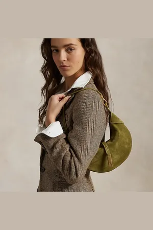 Ralph Lauren Polo ID Suede Mini Shoulder Bag