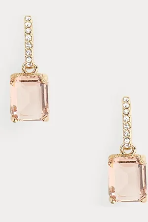 Ralph Lauren Pav?? -Plated Stone Huggie Earrings
