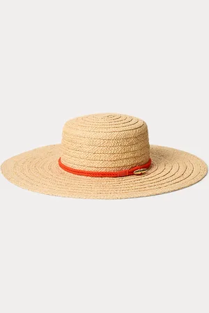 Ralph Lauren Rope-Trim Raffia Sun Hat