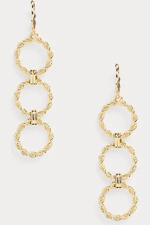 Ralph Lauren Plated Link Linear Earrings