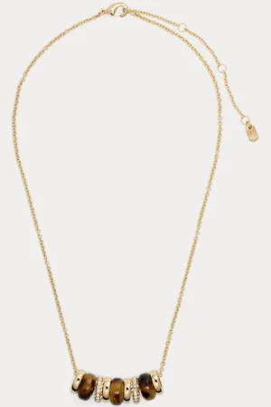 Ralph Lauren Pav?? -Plated Beaded Necklace