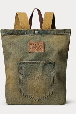 Ralph Lauren Faded Indigo Denim Backpack