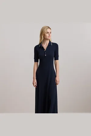 Ralph Lauren Cotton-Blend Polo Dress