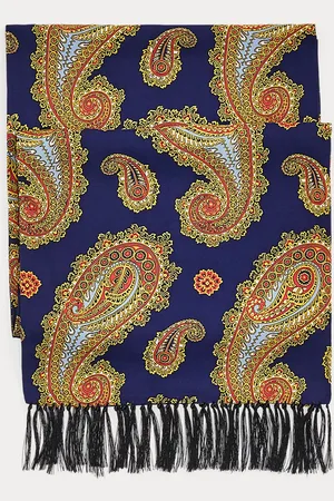 Ralph Lauren Tasselled Paisley-Print Scarf