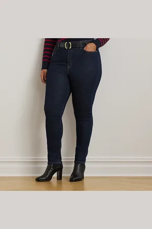 Ralph Lauren Curve - High-Rise Skinny Ankle Jean