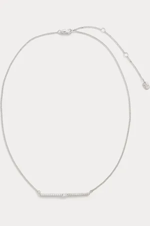 Ralph Lauren Sterling Silver Cubic Zirconia Necklace