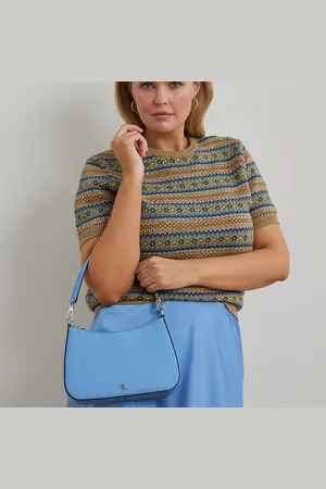 Ralph Lauren Crosshatch Leather Medium Danni Bag