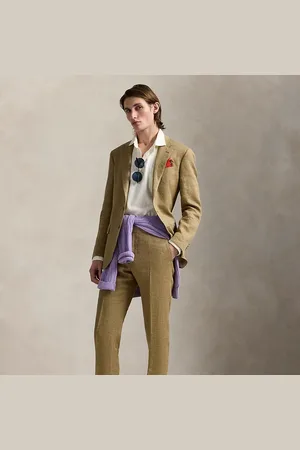 Ralph Lauren Linen-Silk Suit Trouser
