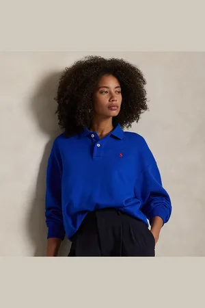 Ralph Lauren Polo-Collar Fleece Pullover