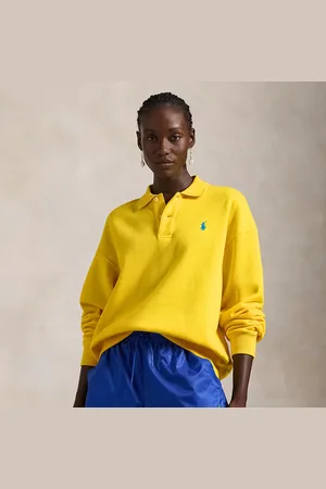 Ralph Lauren Polo-Collar Fleece Pullover
