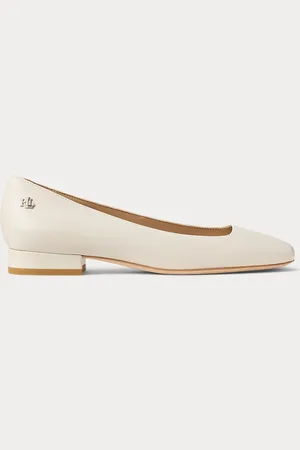 Ralph Lauren Emellie Nappa Leather Ballet Flat
