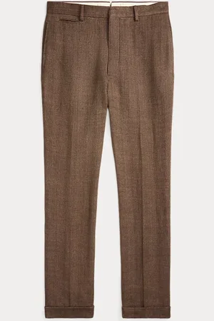 Ralph Lauren Slim Fit Linen Herringbone Suit Trouser