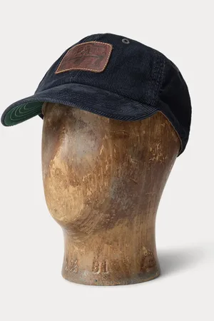 Ralph Lauren Leather-Patch Corduroy Trucker Cap