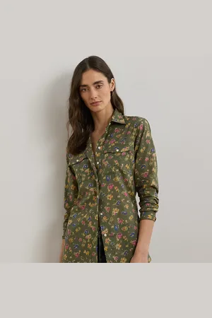 Ralph Lauren Classic Fit Floral Cotton Voile Shirt