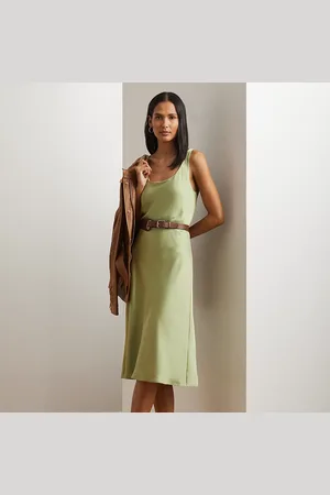 Ralph Lauren Charmeuse Sleeveless Cocktail Dress