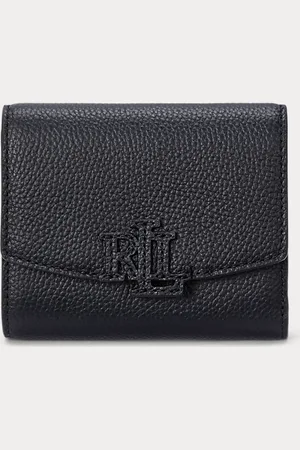 Ralph Lauren Pebbled Small Cameryn Flap Wallet