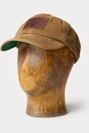 Ralph Lauren Leather-Patch Corduroy Trucker Cap