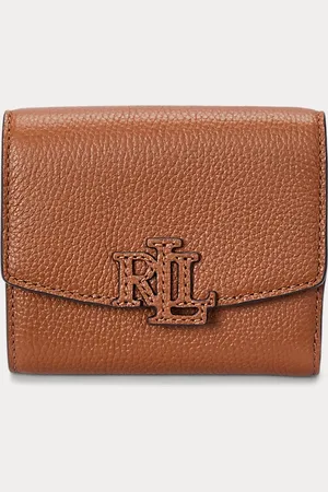 Ralph Lauren Pebbled Small Cameryn Flap Wallet