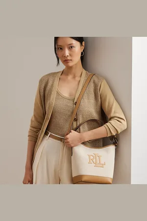 Ralph Lauren Canvas Medium Witley Bucket Bag