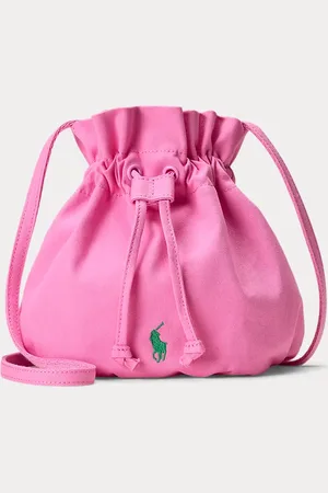 Ralph Lauren Big Pony Canvas Drawstring Bucket Bag