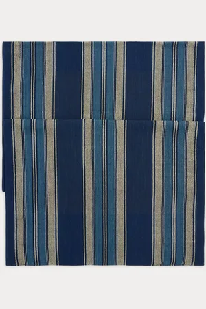 Ralph Lauren Handwoven Striped Cotton Scarf