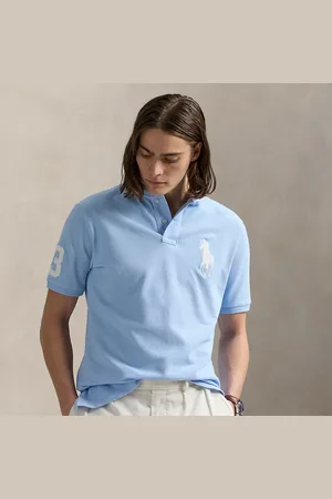 Ralph Lauren Custom Slim Fit Big Pony Mesh Polo Shirt