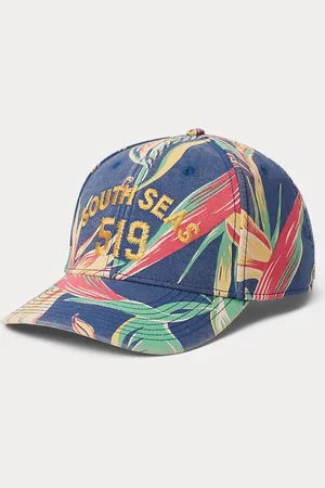 Ralph Lauren Tropical-Print Chambray Ball Cap
