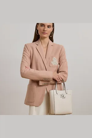 Ralph Lauren Pebbled Leather Small Cameryn Tote Bag