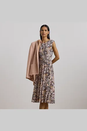 Ralph Lauren Floral Twist-Front Jersey Dress