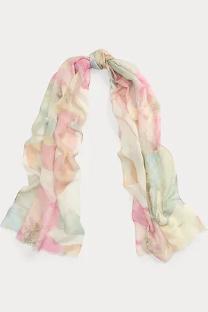 Ralph Lauren Floral & Leaf-Print Wrap Scarf
