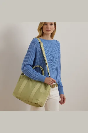 Ralph Lauren Nylon Extra-Large Stevie Zip Tote Bag
