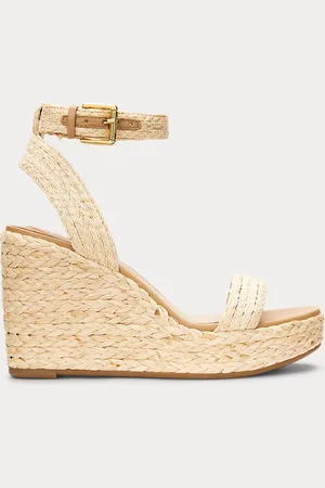 Ralph Lauren Hilarie IV Braided Raffia Espadrille