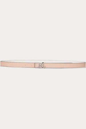 Ralph Lauren Logo Reversible Leather Skinny Belt